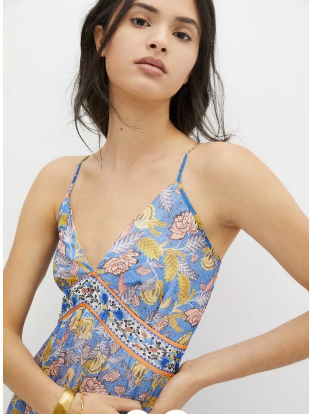 Anthropologie Verb by Pallavi Singhee Vineyard Tiered Boho Maxi Dress